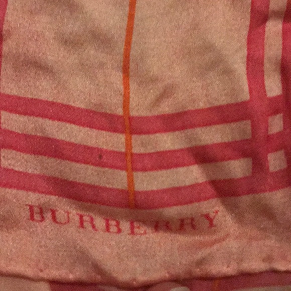 Burberry Pink Nova Check Silk Neck Scarf Tie - Picture 2 of 3